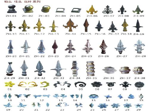 洛陽鐵藝-槍尖、柱頭、小花